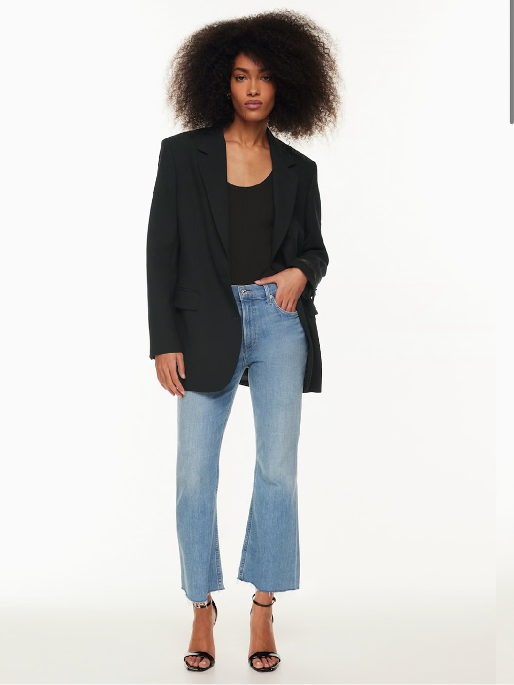 Citizens of Humanity Isola Jean light wash mid rise bootcut raw hem size 26 new